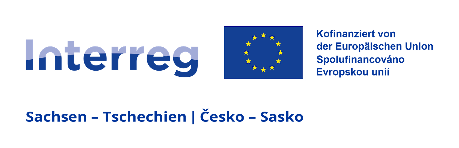 Logo Interreg Sachsen-Tschechien Kofinanziert von der Europäischen Union