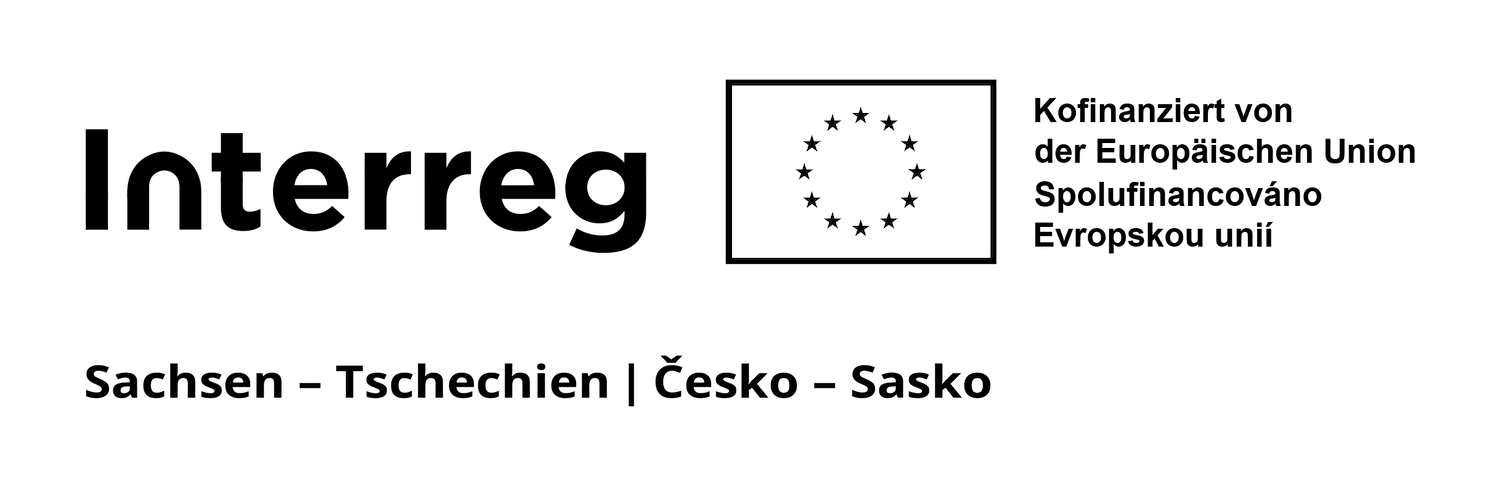 Logo Interreg Sachsen-Tschechien Kofinanziert von der Europäischen Union